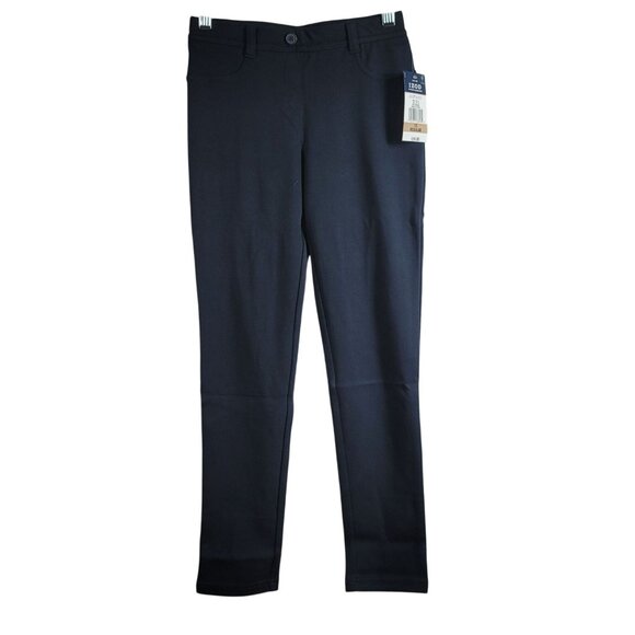 IZOD Approved Schoolwear Jeggings Blue SZ 12 Pull On Pockets School Uniform Pant - Picture 1 of 7